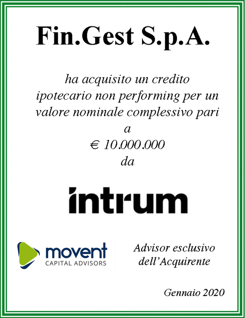 Fin.Gest S.p.A. – Intrum